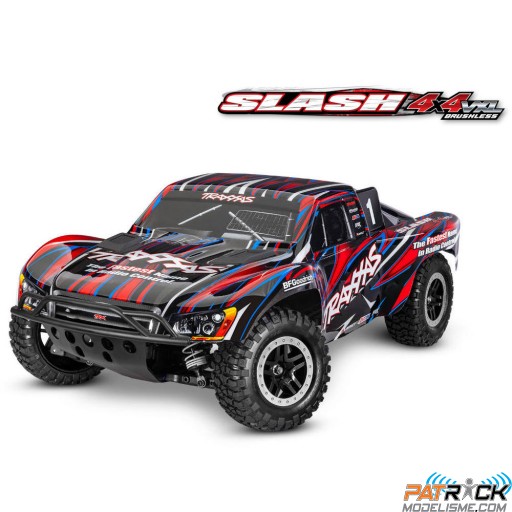 Traxxas SLASH 4x4 VXL Clipless Rouge TSM HD 1/10e SUR-COMMANDE
