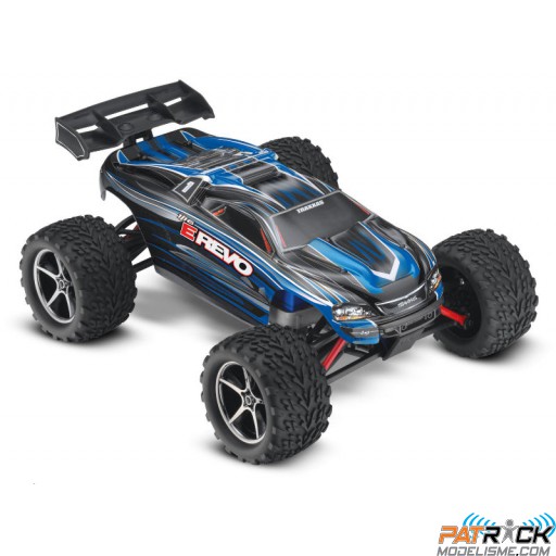 Traxxas E Revo brushed 1/16e FM RTR EP Bleu