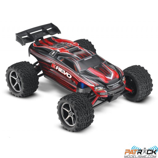 Traxxas E Revo brushed 1/16e FM RTR EP Rouge
