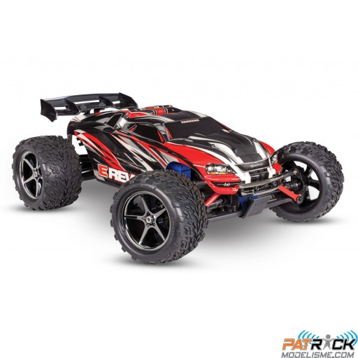Traxxas E-Revo 4X4 Brushed Rouge 1/16e Accus+chargeur USB SUR-COMMANDE