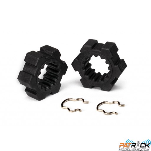 Hexagones de roues et circlips (2) X-Maxx