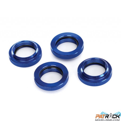 Bagues de reglages amortisseurs alu bleu X-Maxx - XRT (4)