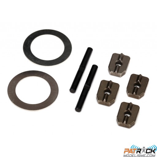 Axes de pignons différentiel pour corps alu 7781X Traxxas