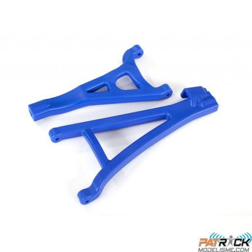Triangles de suspension avant gauche inf/sup renforcés BLEUS E-revo 2.0 VXL