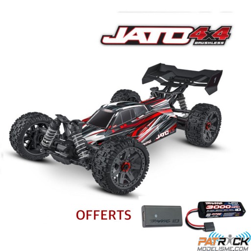 Traxxas Jato 4x4 BL-2s Rouge Accu + Chargeur SUR-COMMANDE