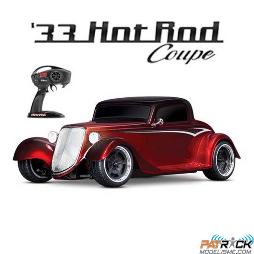 Traxxas Hot Rod Coupé Rouge 4x4 Brushed 1/10e - Prêt à rouler