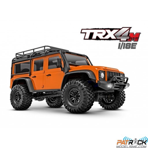 Traxxas TRX-4M Land Rover Defender 1/18e Orange - Prêt à rouler SUR-COMMANDE