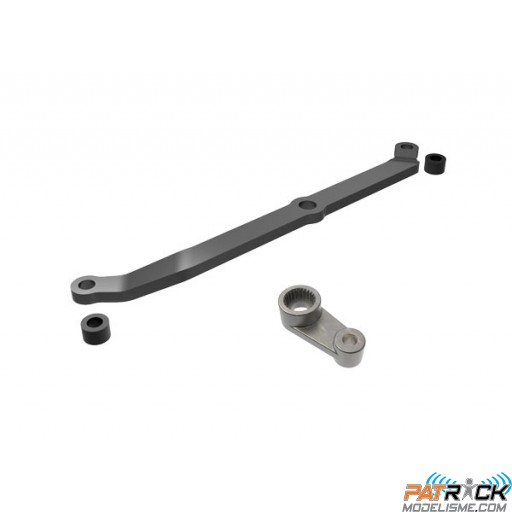 Biellette de direction, aluminium 6061-T6 (anodisé titane foncé) TRX-4M