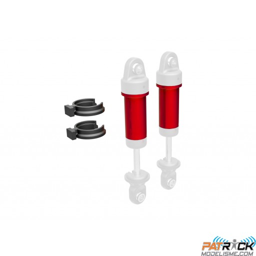 Corps d'amortisseurs alu (2) pour TRX-4M (anodisés rouge)