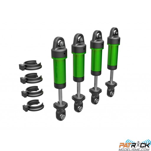 Amortisseurs, GTM, aluminium 6061-T6 (anodisé vert) (4) TRX-4M