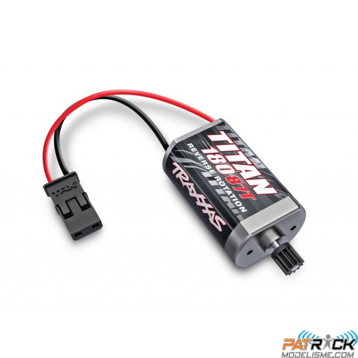 Moteur Titan 87 tours, taille 180, pignon 11 dents (métal) TRX-4M