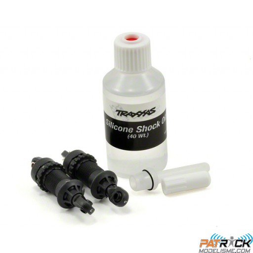 Amortisseurs GTR composite assembles (sans ressorts) (2) - Traxxas 1/16