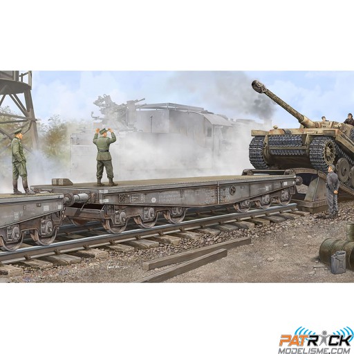 1/35ème Trumpeter Schwere Plattformwagen Type SSymes 80