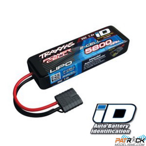 Accu Lipo Traxxas iD 2S-7.4V 25C - 5800 mah