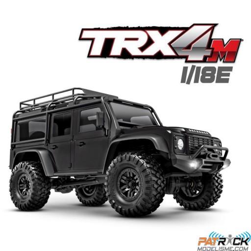 Traxxas TRX-4M Land Rover Defender 1/18e Noir - Prêt à rouler SUR-COMMANDE