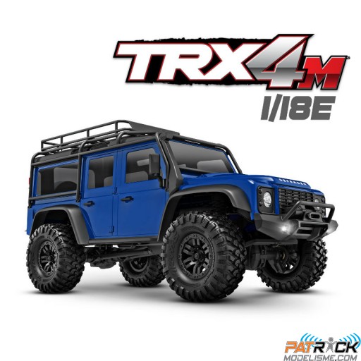 Traxxas TRX-4M Land Rover Defender 1/18e Bleu - Prêt à rouler