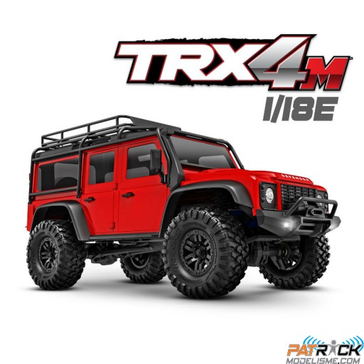 Traxxas TRX-4M Land Rover Defender 1/18e Rouge - Prêt à rouler SUR-COMMANDE