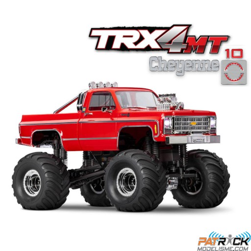 Traxxas TRX-4MT Cheyenne K10 1/18e Rouge - Prêt à rouler SUR-COMMANDE
