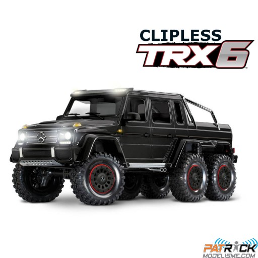 Traxxas TRX-6 Mercedes Benz G 63 AMG 6X6 Clipless Noir SUR-COMMANDE