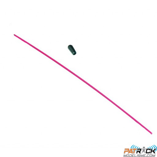Tube d'antenne 30cm buggy ROSE FLUORESCENT 1 pièce