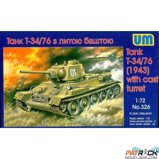 1/72e UniModels Char T-34/76 modèle 1943