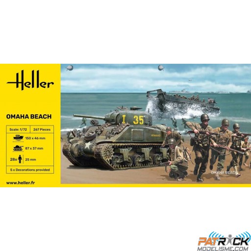1/72e Heller Diorama Omaha Beach