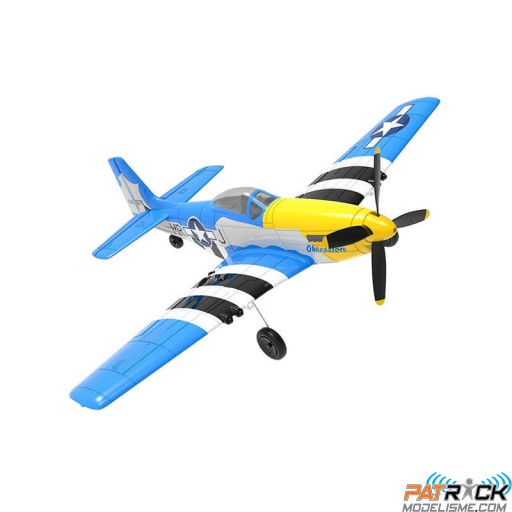 Volantex P-51D Mustang V2 Bleu 6 Axes Gyro EPP Prêt à voler SUR-COMMANDE