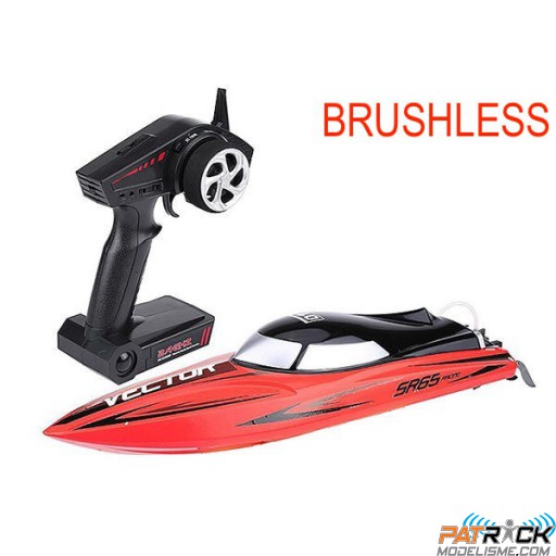 Volantex rc Vector SR65 Brushless Race Boat Rouge Prêt à naviguer