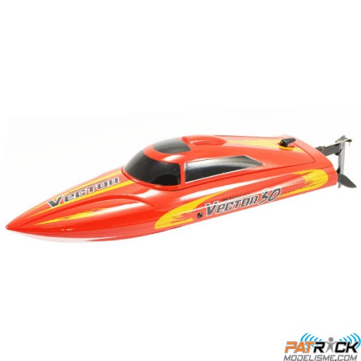 Volantex rc Vector 30 Mini Racing Boat Rouge - Prêt à naviguer