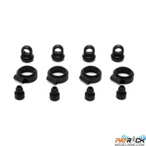Bagues de serrage et tetes rotules d'amortisseurs (4pcs): Twin Hammers