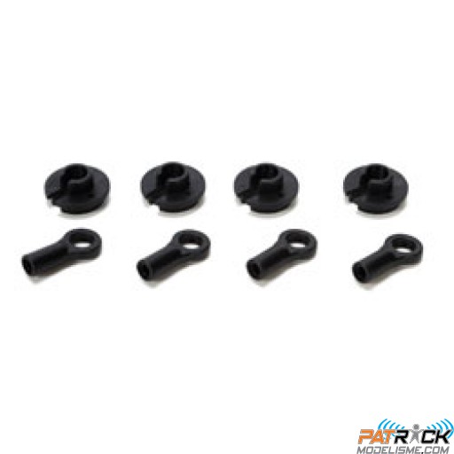 Chapes et coupelles d'amortisseurs (4pcs): Twin Hammers
