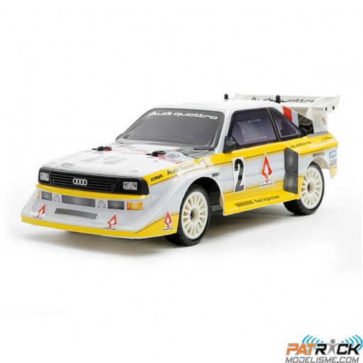 Carisma GT24 Audi Sport Quattro S1 WRC 1985 4x4 brushless 1/24e Prête à rouler SUR-COMMANDE