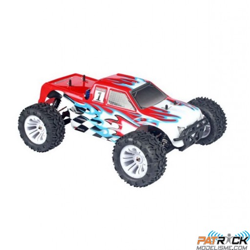 MHDPRO FLASH MT V1 Monster EP rouge 1/10e - Prêt à rouler