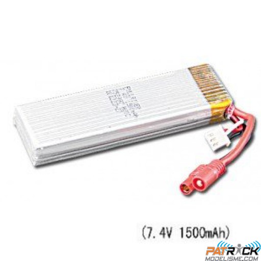 Batterie Lipo Scorpio 7.4V 1500mAh 2S-20C  - 1&33/1v33LM/4F200LM