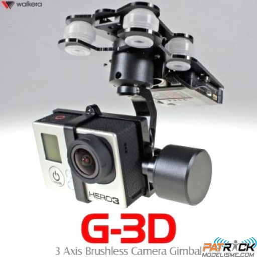 Walkera Nacelle Brushless G-3D 3 Axes pour Gopro Hero 3 iLook camera pour Drone