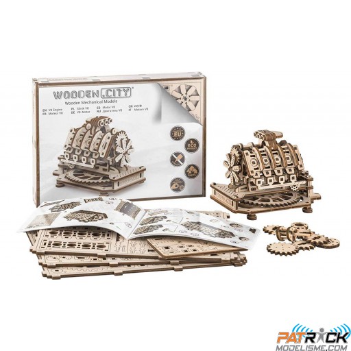 Wooden city - Modèle "Moteur V8"