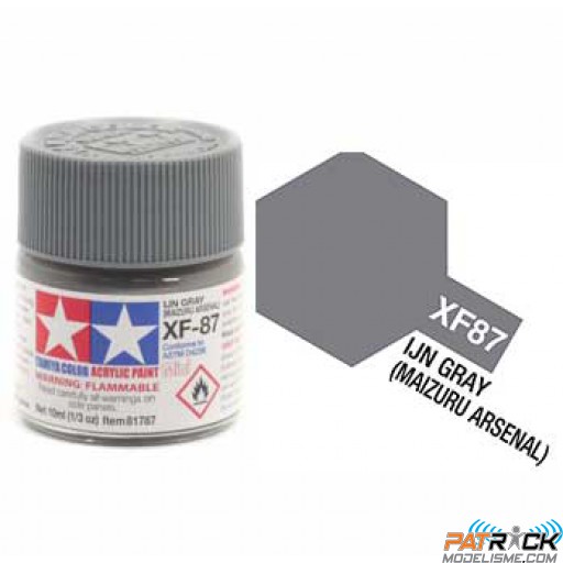 Pot de peinture acrylique Tamiya XF-87 Gris Marine Japonaise Maizuru IJN 10ml