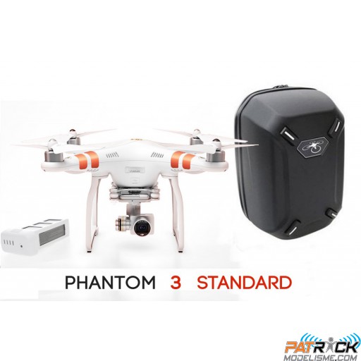 ∆ Dji PHANTOM 3 STANDARD + Backpack rigide + 2e Batterie 