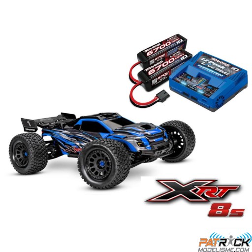 Traxxas XRT 8s Bleu Prête à rouler COMBO SUR-COMMANDE