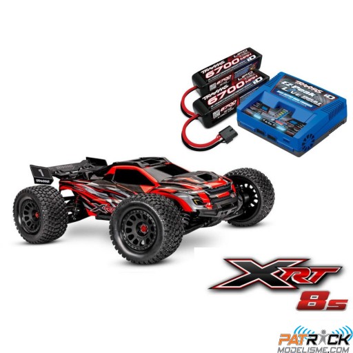Traxxas XRT 8s Rouge Prête à rouler COMBO