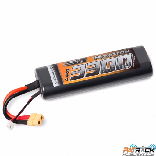Accu LiPo Hobbytech Hardcase XT60 LiPo Stick 7.4V 3300mA / 30C