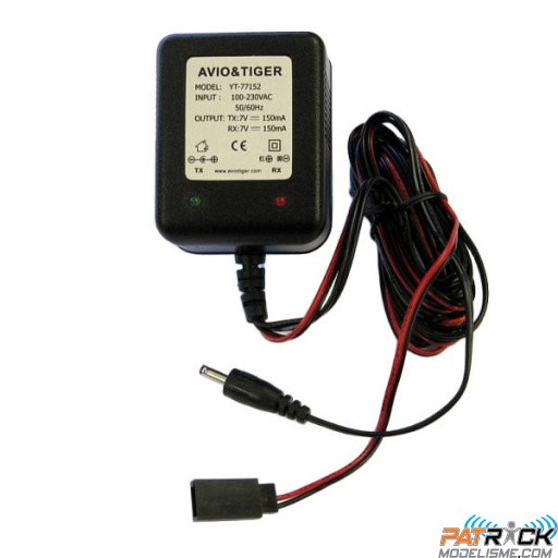 Chargeur Avio Tiger Nimh et Nicd radio TX/RX 6V/6V 1700mAh