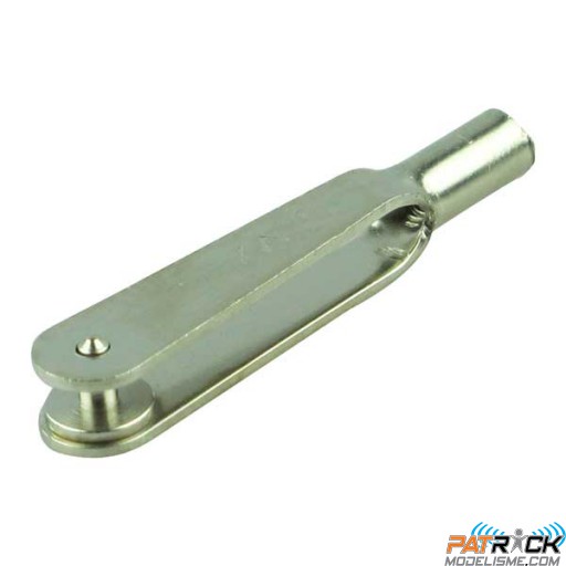 Chape acier nickelé filetage M2 - 5 pièces
