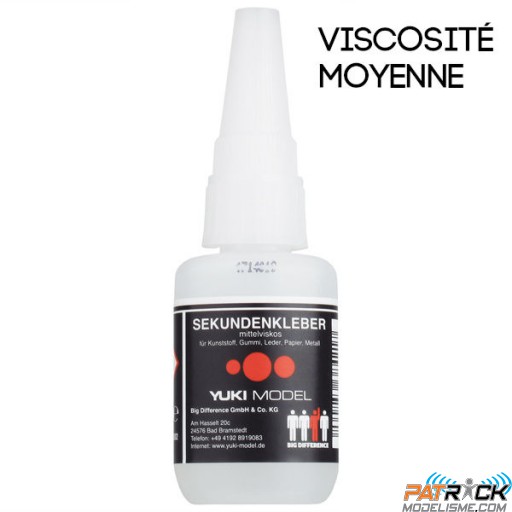 YUKI MODEL colle CYANO UNIVERSELLE 20g viscosité moyenne