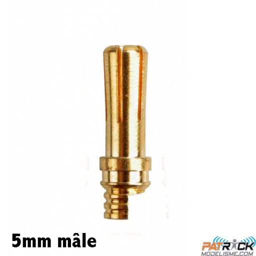 Prise PK/OR 5mm Mâle