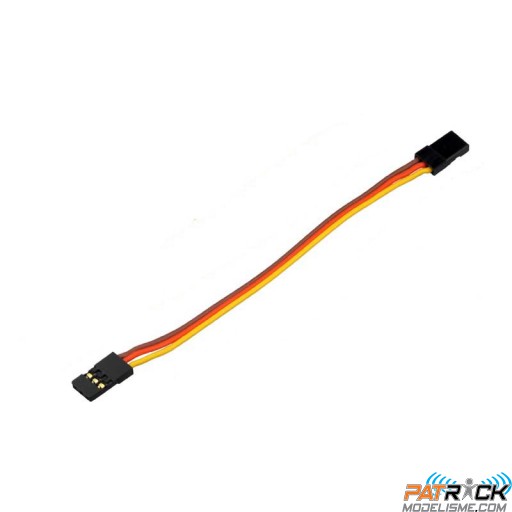 Câble patch de servo prise mâle / mâle 10cm FUTABA/JR/ GRAUPNER / SPEKTRUM