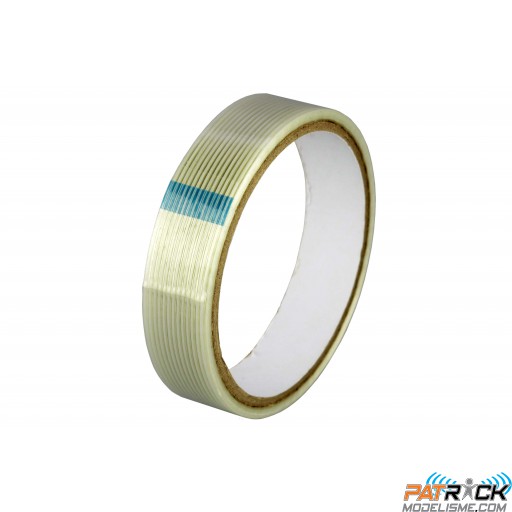 Scotch tramé fibre pour charnières 20mm x 5m