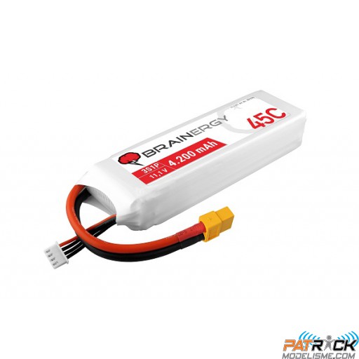Accu LiPo BRAINERGY 3s1p 11,1V 4200mAh 45C XT60