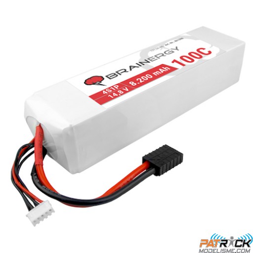 Accu LiPo BRAINERGY 4s1p 14,8V 8200mAh 100C TRAXXAS