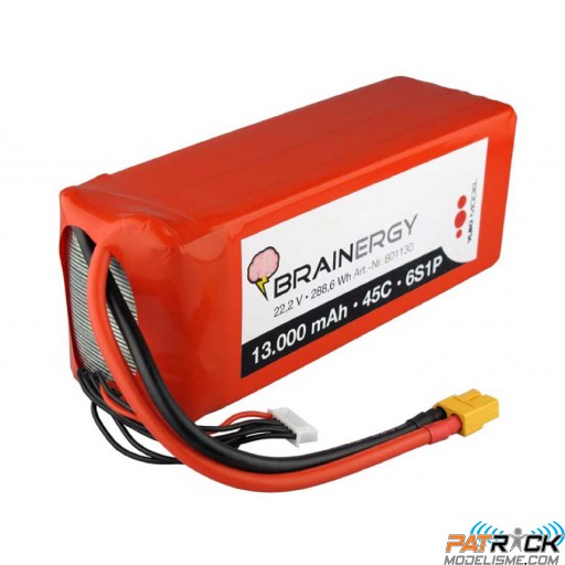Accu LiPo BRAINERGY 6s1p 22,2V 13000mAh 45C XT60
